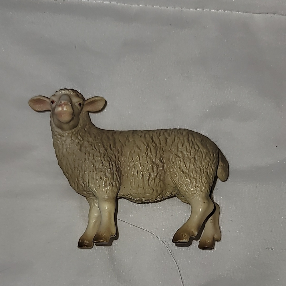 Realistic Sheep Figurine (possible Nativity replacement or addition)